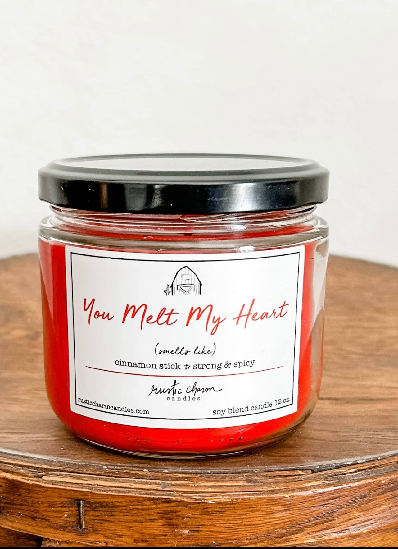 12 oz Rustic Charm Candle--You Melt My Heart